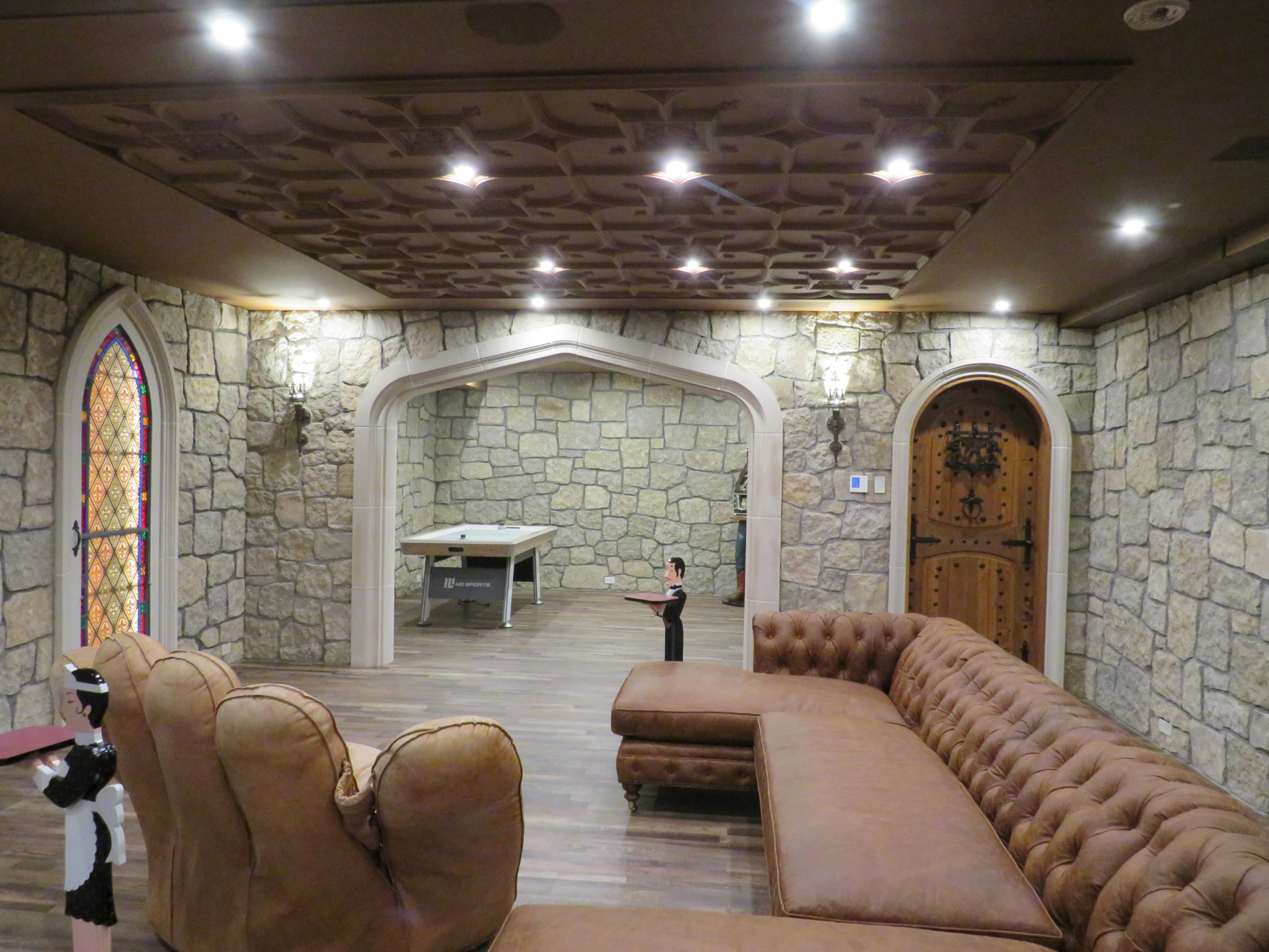 Harvest Gold Limestone - Tumbled Squared Thin Veneer - Flats
