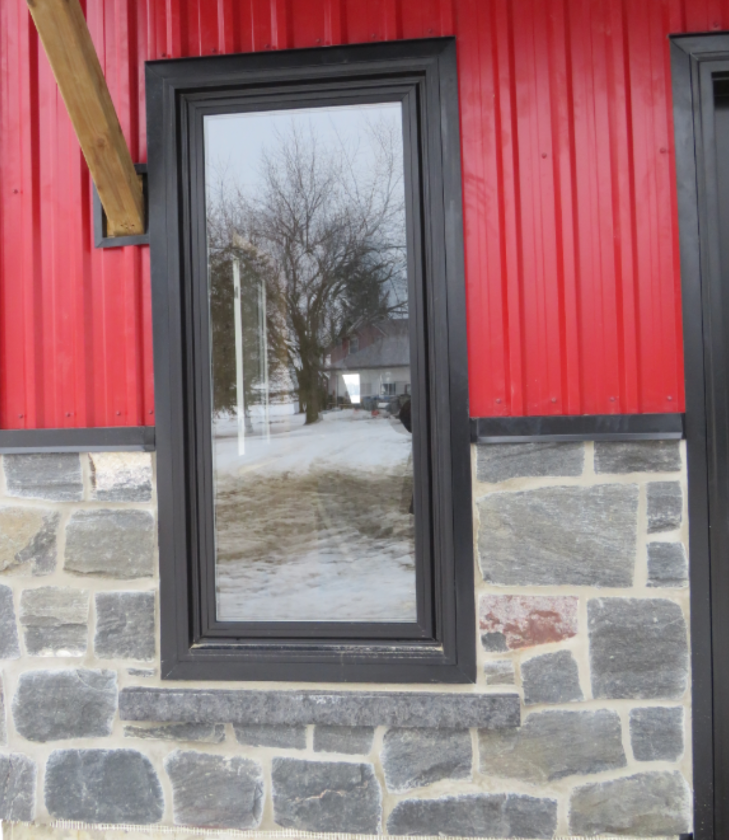 Midnight Black Squares and Rectangles - Thin Stone Veneer - Flats