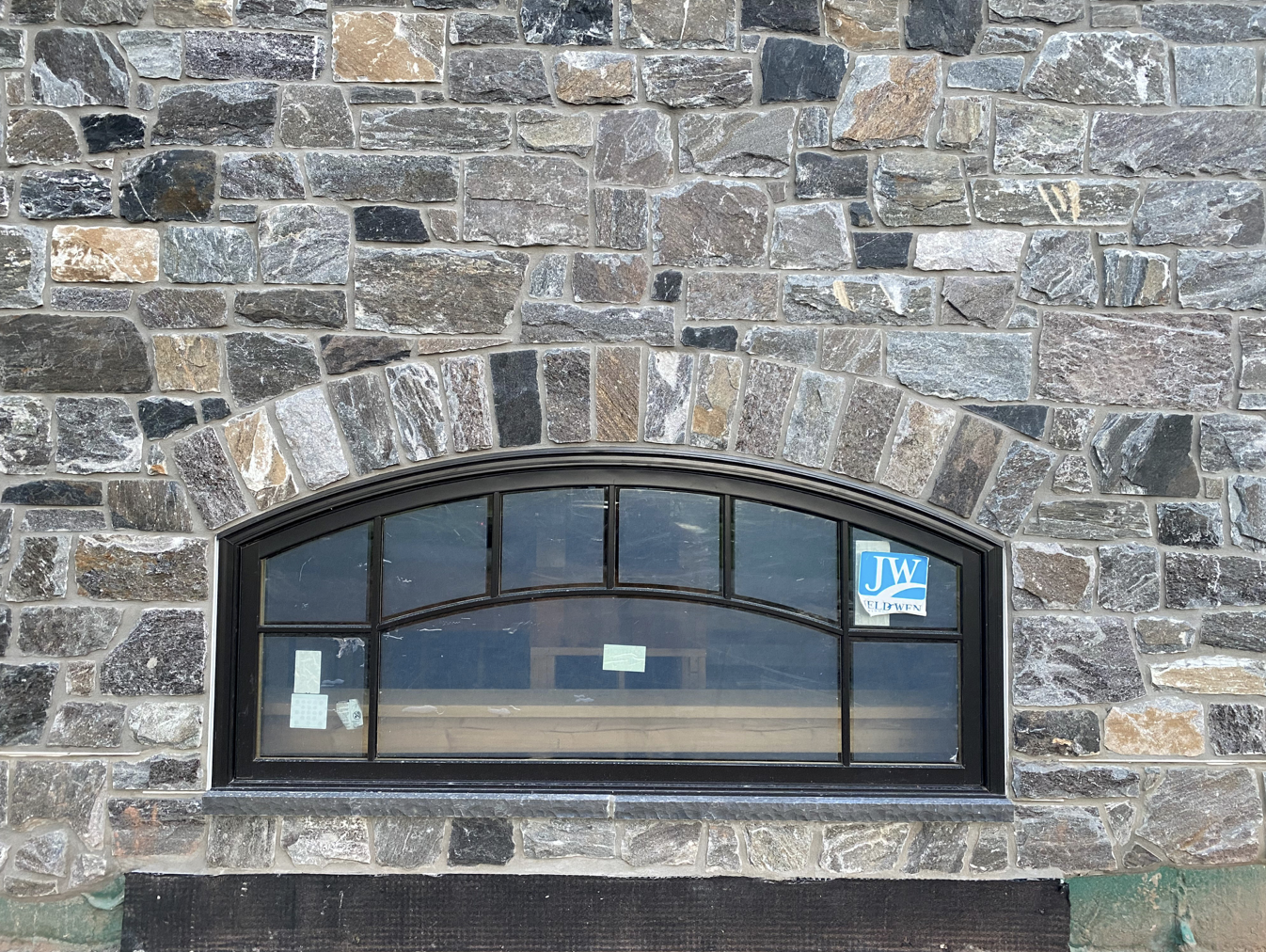 Elite Blue Granite Squares & Rectangles with Black & Brown Accent - Thin Stone Veneer - Flats