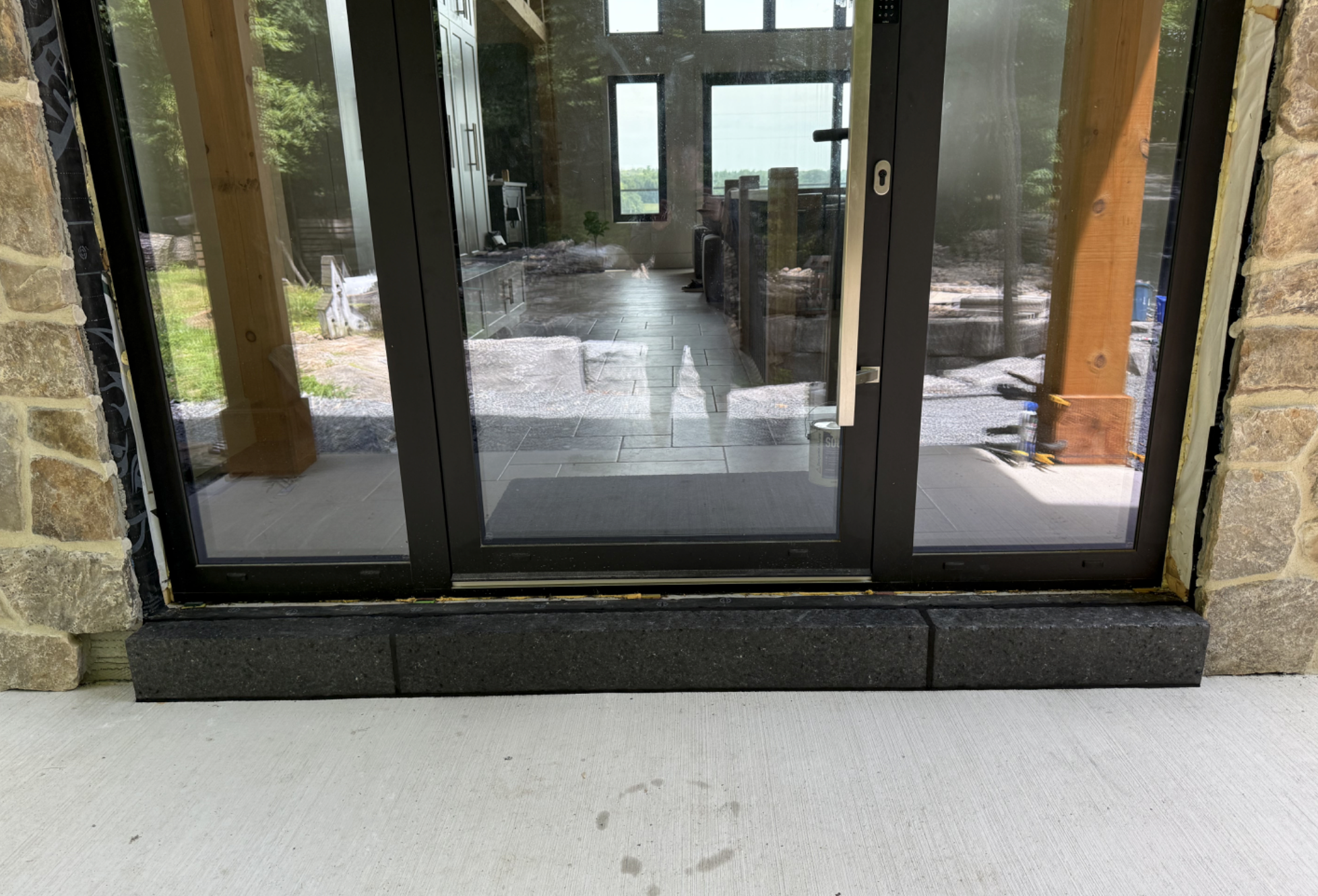 2-1/4x6 Window Sill Stone with Rock Face & Drip Cut - Available in Weatheredge Limestone, Elite Blue Granite, or Elite Black Granite