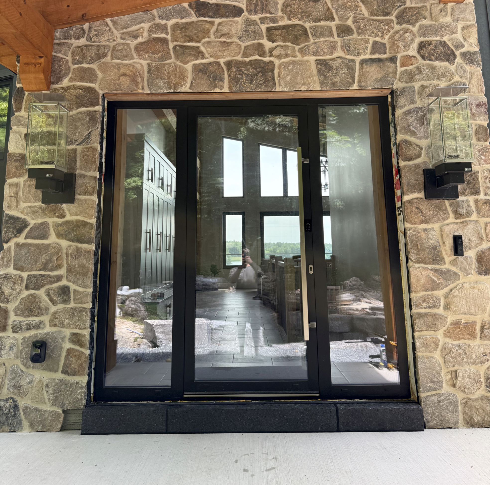 2-1/4x6 Window Sill Stone with Rock Face & Drip Cut - Available in Weatheredge Limestone, Elite Blue Granite, or Elite Black Granite