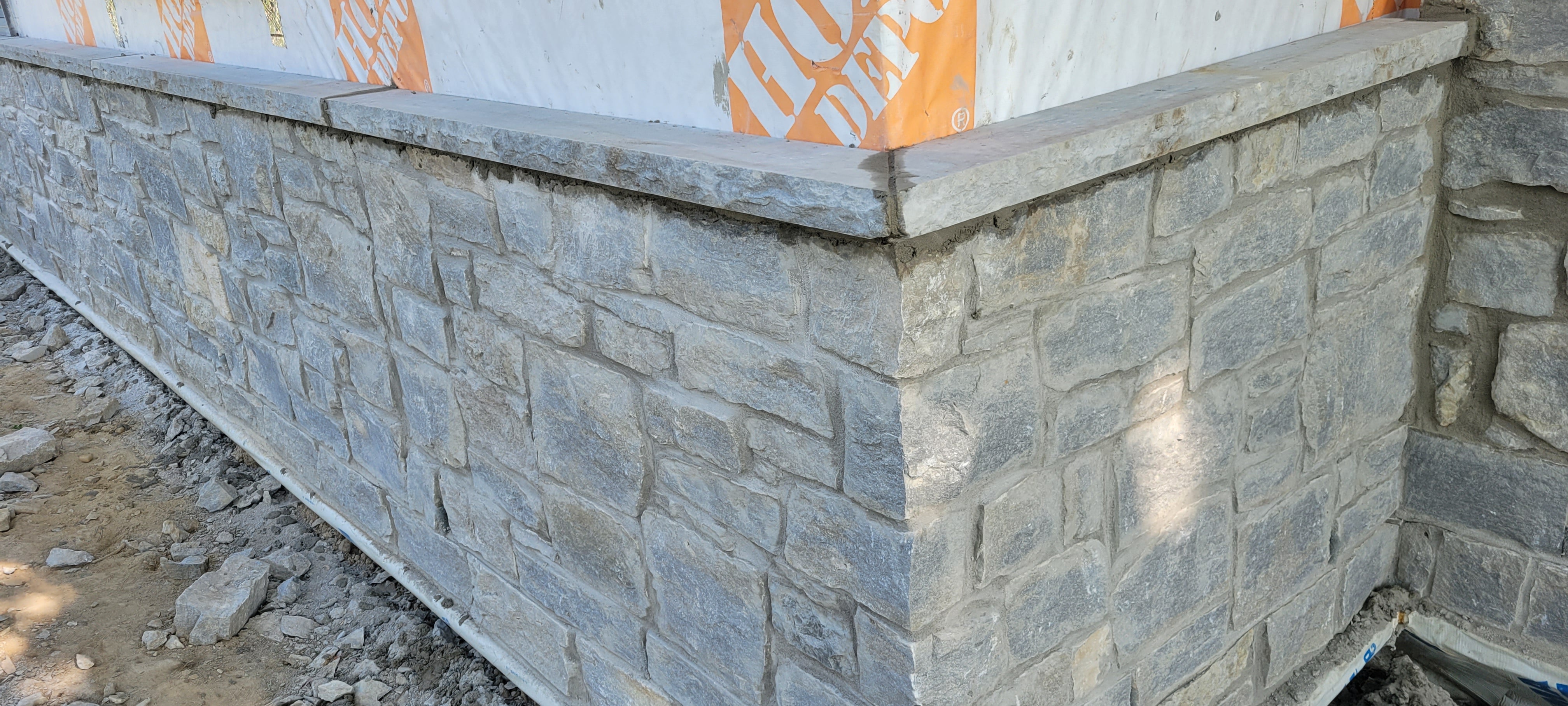 Calcaire Weatheredge Ledgerock - Pierre de construction à lit complet