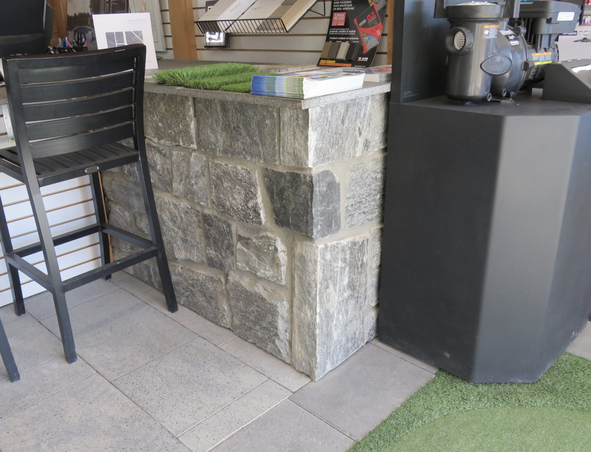 Elite Blue Granite Squared Thin Veneer - Flats