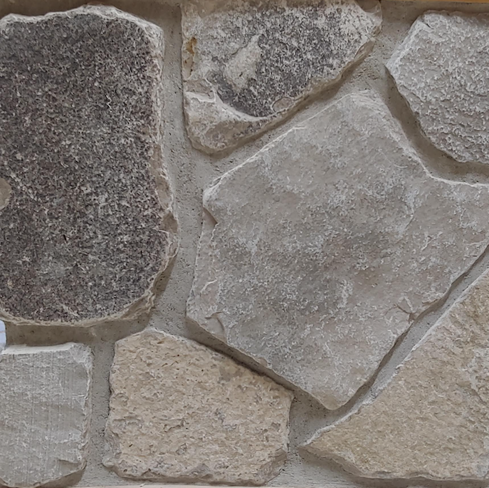 Charcoal Limestone Random Thin Veneer - Tumbled - Corners