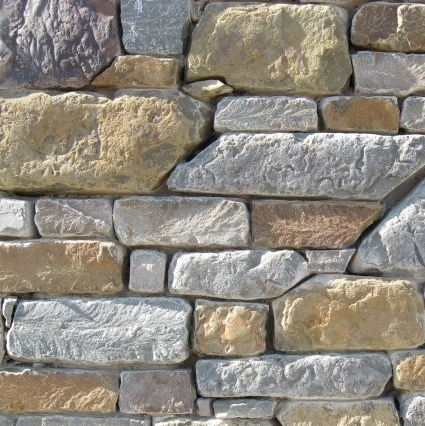 Earth Tone Sandstone Thin Veneer - Tumbled Brown & Blue - Flats