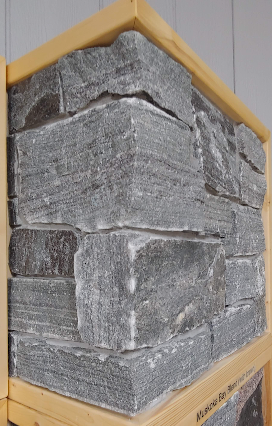 Elite Blue Granite Thin Veneer - Mountain Blend (Ledgerock & Squared) - Corners