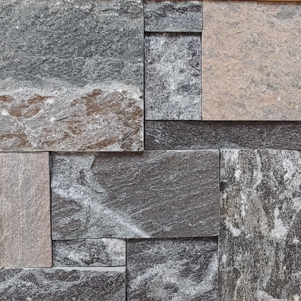 Elite Blue Granite Gain's Blend Thin Veneer - Drystack Sawn Height - C