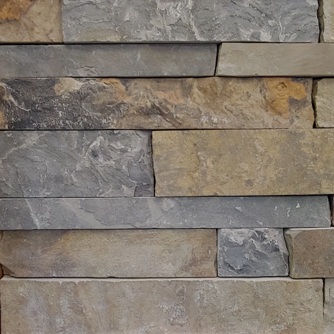 Wolf Creek Colonial Earth Tone Blend - Thin Veneer Natural Stone - Flats