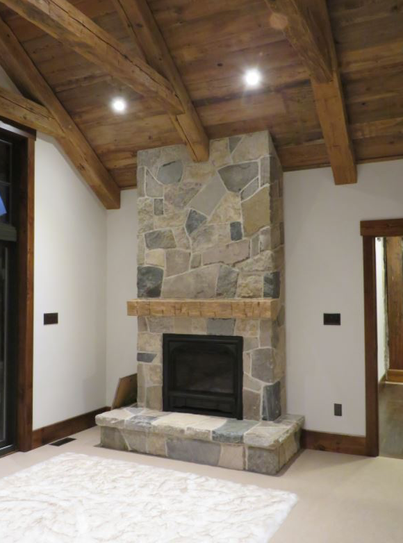 Harvest Gold Ledgerock with Squares and Recs, and Colonial Classic Random Accent - Thin Stone Veneer- Flats