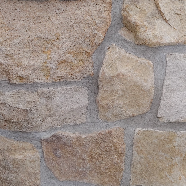 Desert Tan Random Rustic - Squares & Recs - Thin Stone Veneer - Flats