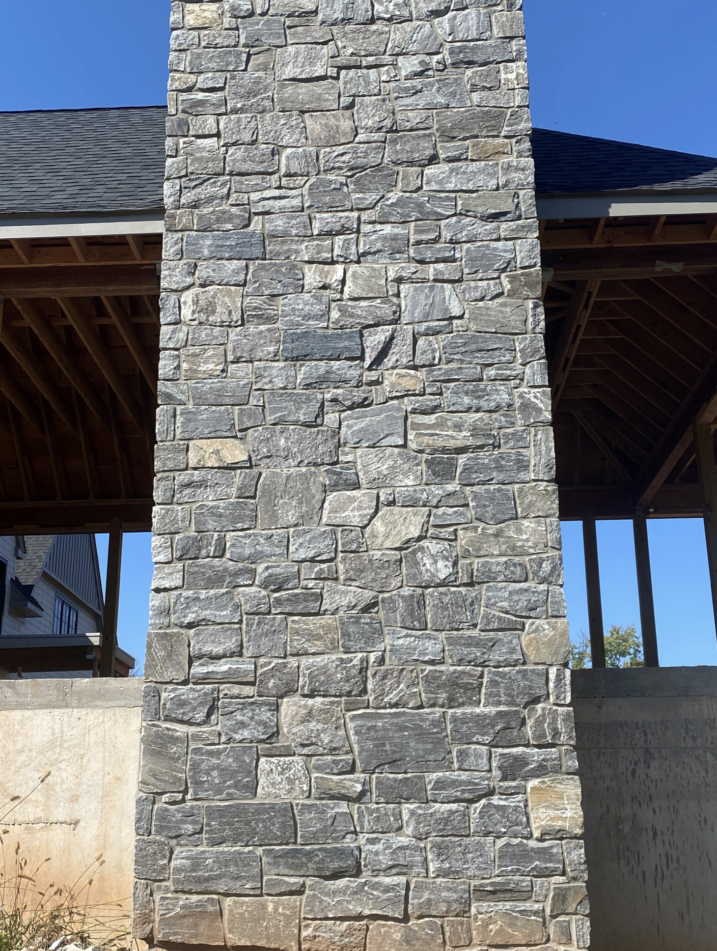 Elite Blue Granite Squared Thin Veneer - Corners