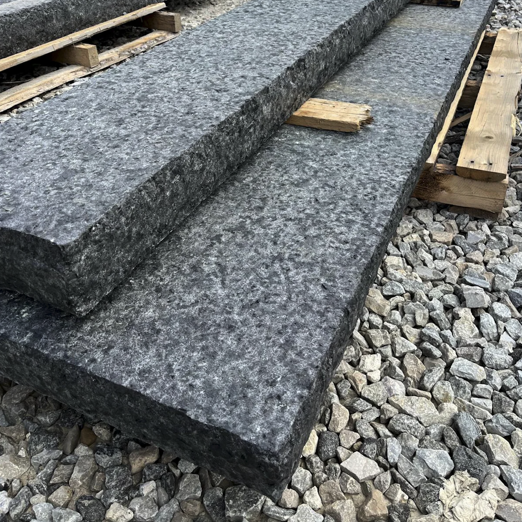 Stone Slabs, Hearths & Mantels - Sturgeon River Black Granite