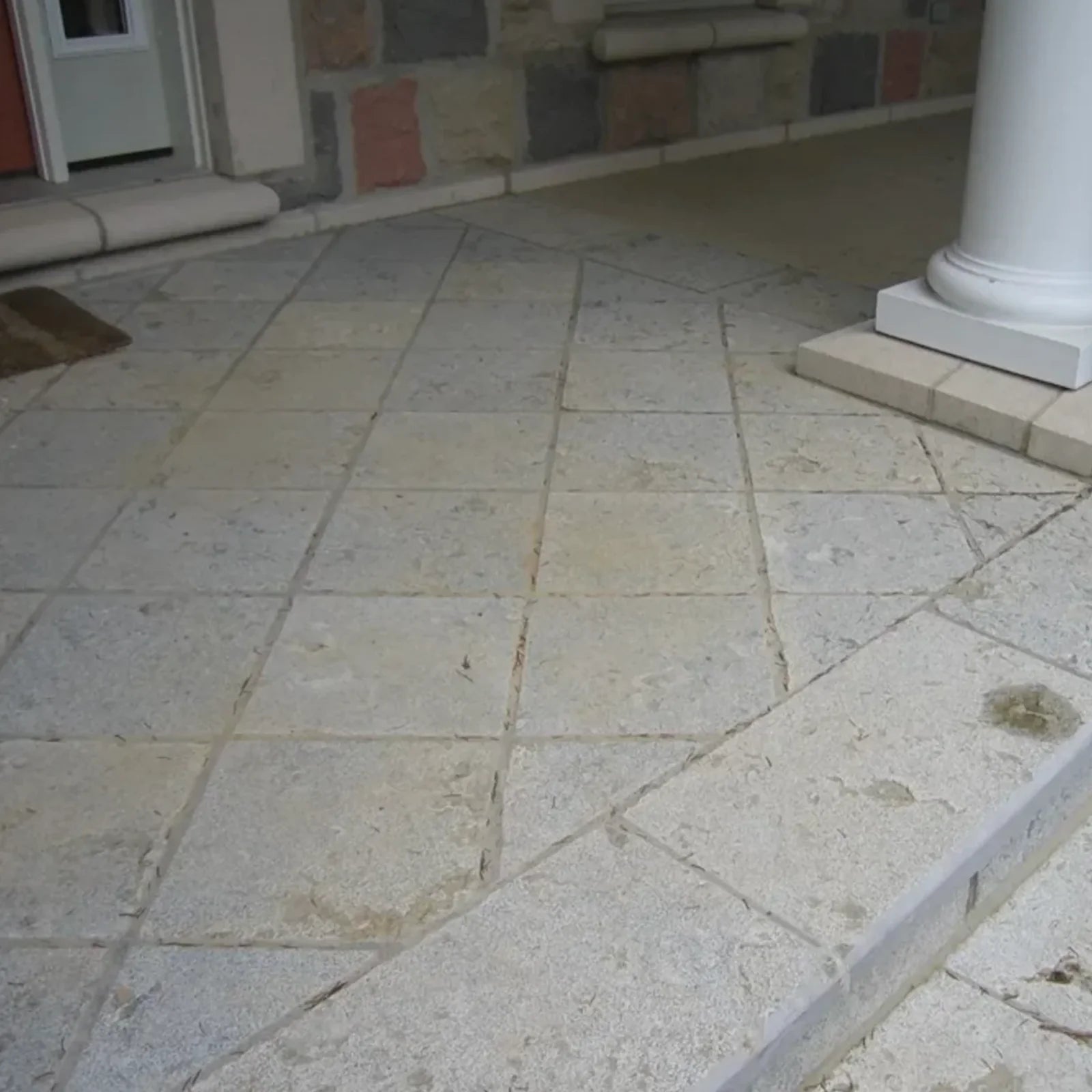 Weatheredge Limestone Flagstone, Squared/Dimensional Cut, Textured Surface