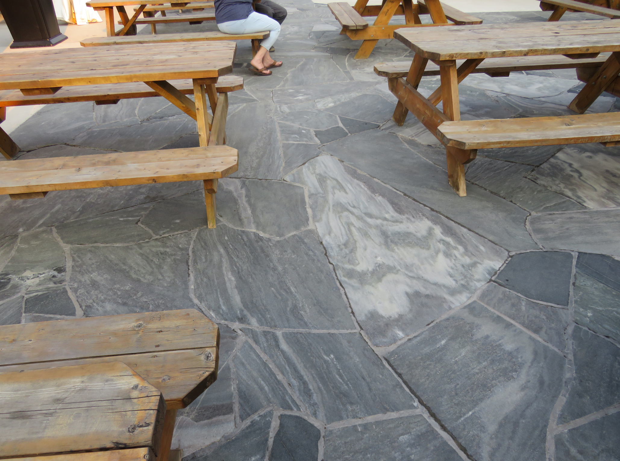 Elite Blue Granite Flagstone, Random Oversized, Sawn and Textured Finish