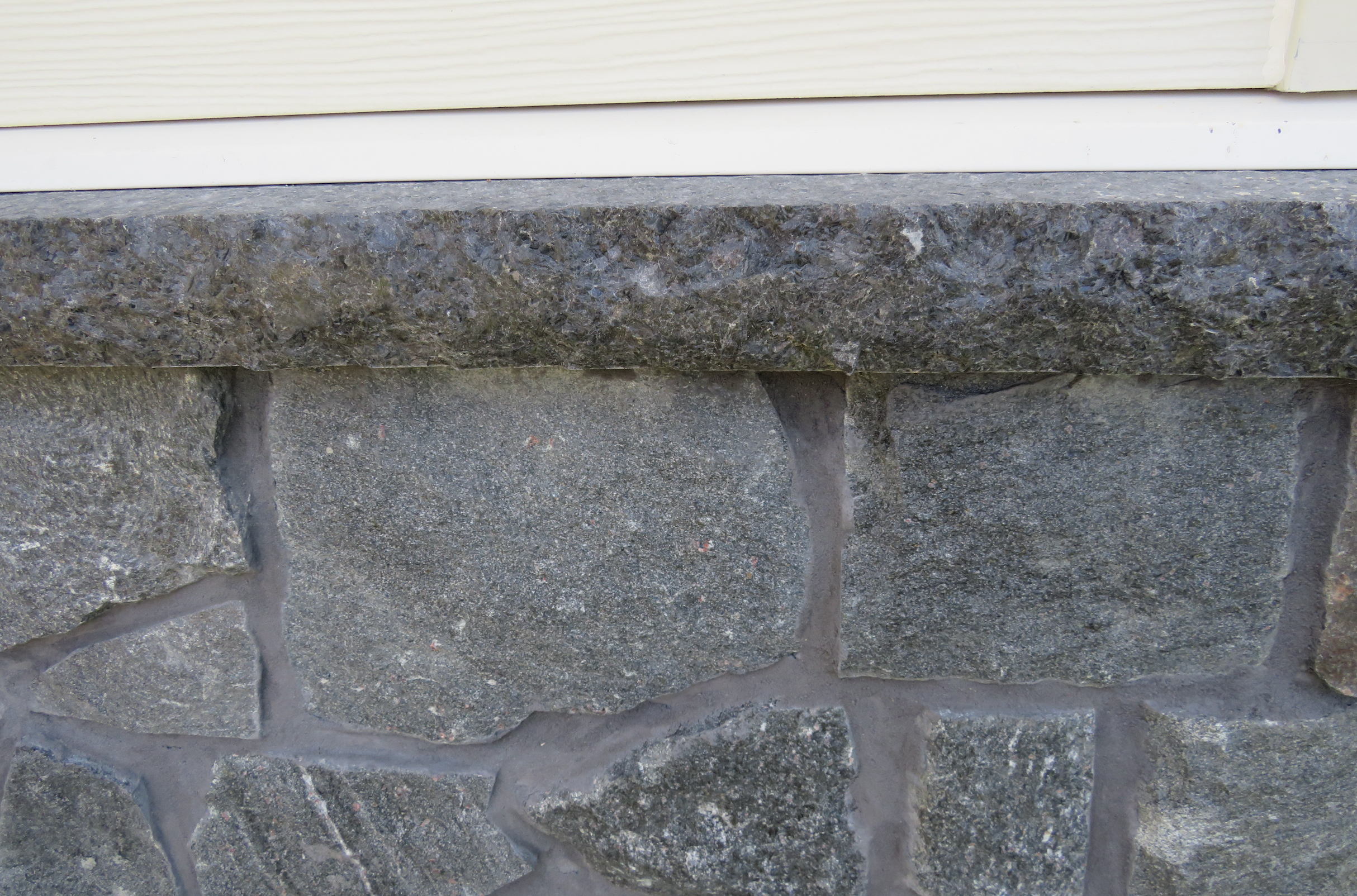 4x7 Window Sill Stone with Rock Face & Drip Cut - Available in Weatheredge Limestone, Elite Blue Granite, or Elite Black Granite