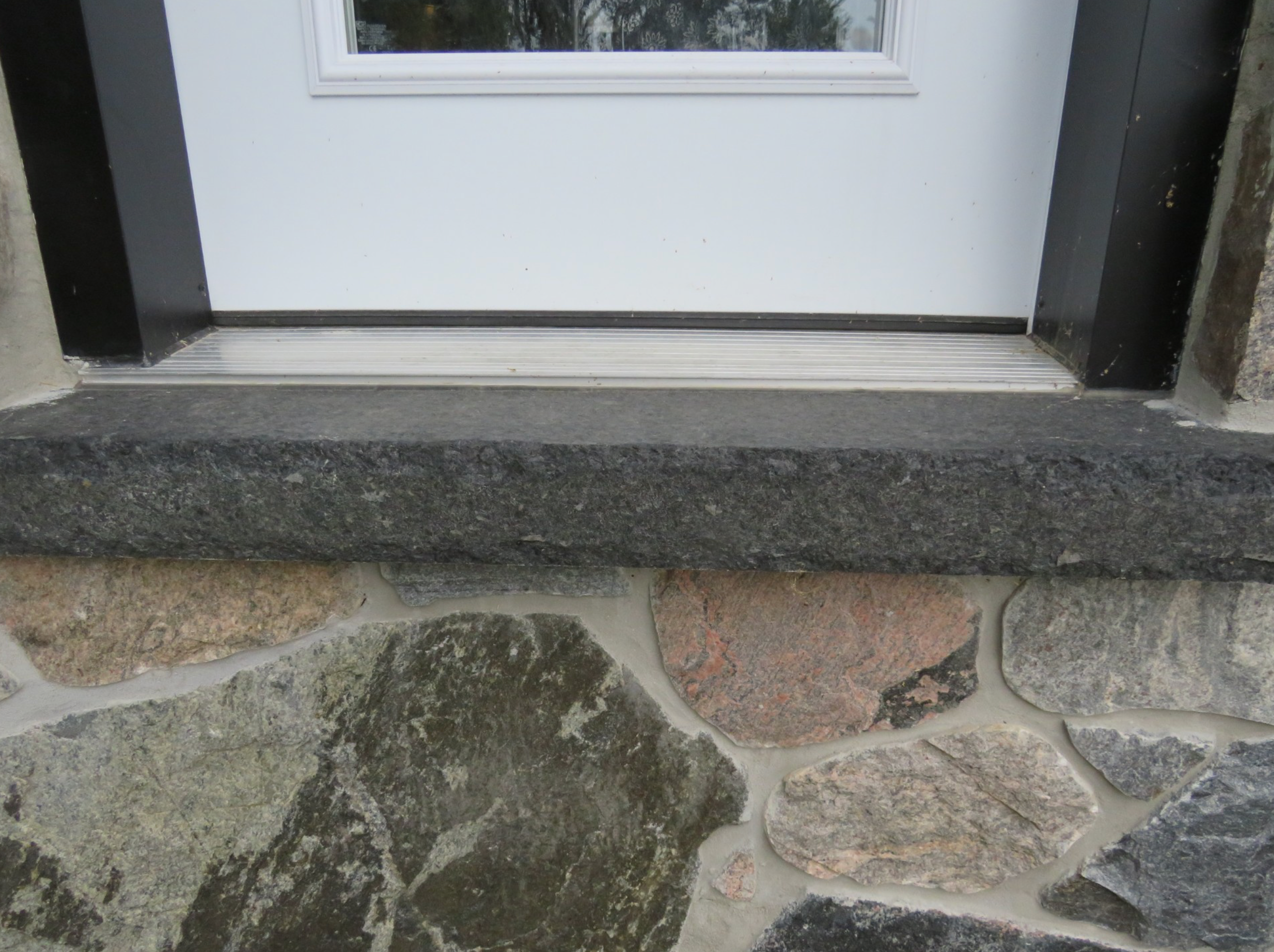 4x10 Window Sill Stone with Rock Face & Drip Cut - Available in Weatheredge Limestone, Elite Blue Granite, or Elite Black Granite