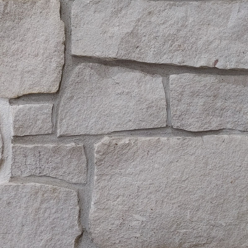 White Sandstone - Guillotined Squares & Recs - Thin Stone Veneer - Corners