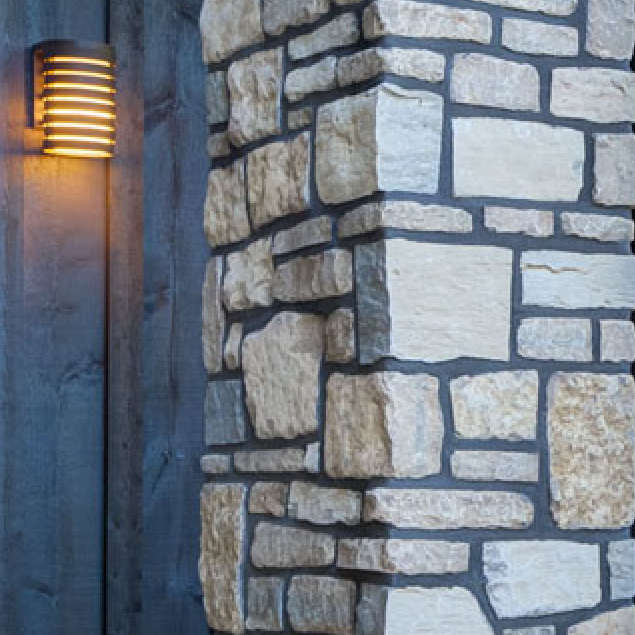 Dozzi Oakville Limestone Blend - Tumbled Thin Stone Veneer - Corners