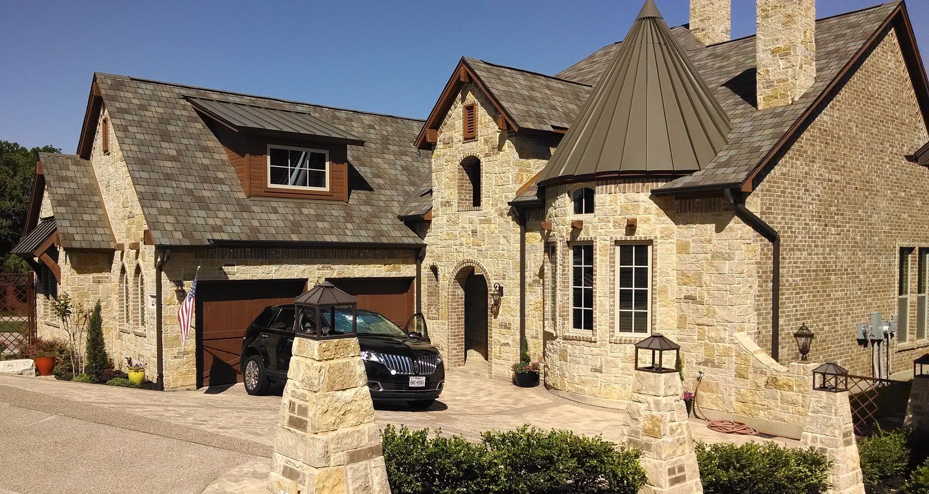 Earth Tone Sandstone Thin Veneer Blend - Jarvis Sawn Height Drystack - naturalstoneandbrickdepot-com