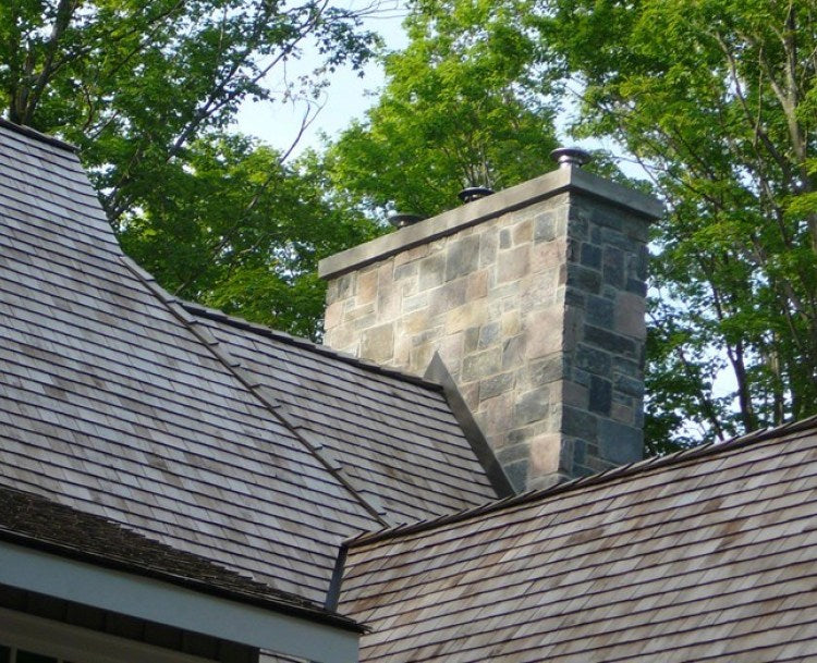 Elite Blue & Colonial Classic Granite Blend - Squared & Ledgerock - Corners