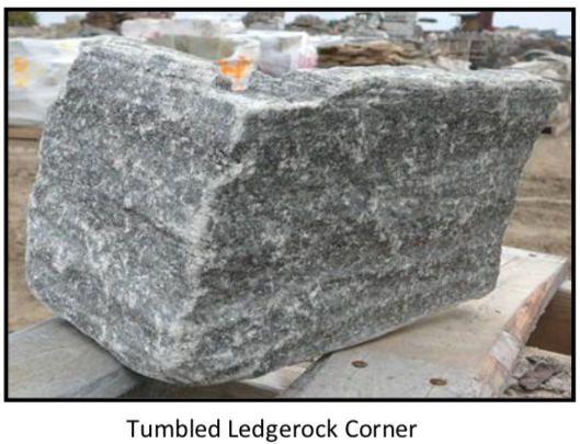 Elite Blue Granite Ledgerock Thin Veneer - Tumbled - Corners