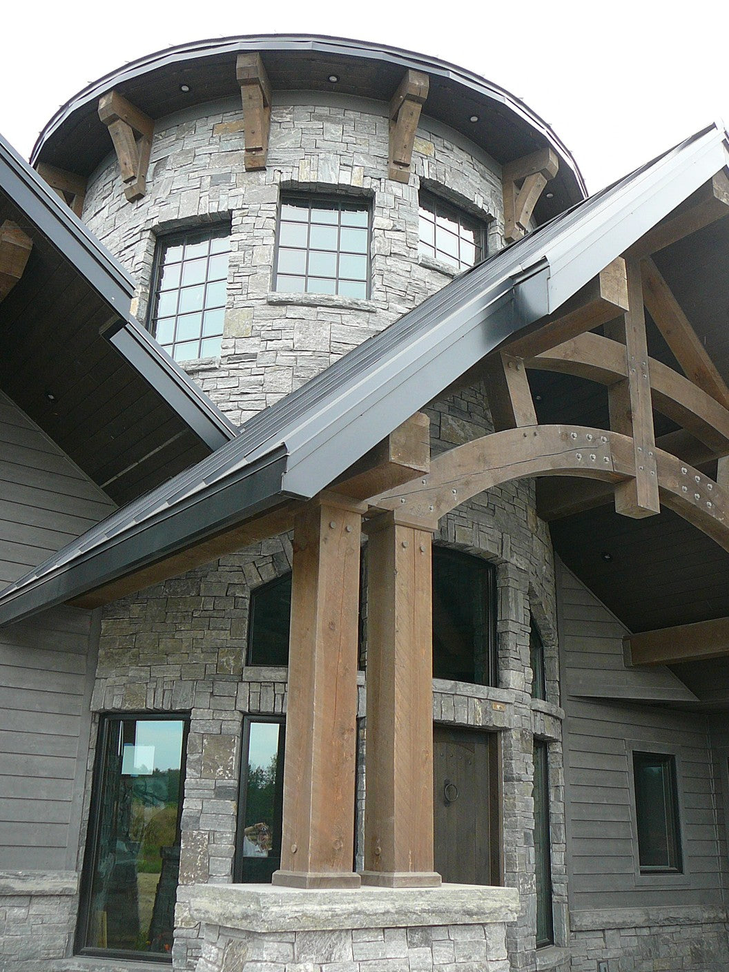 Elite Blue Granite Thin Veneer - Mountain Blend (Ledgerock & Squared) - Corners