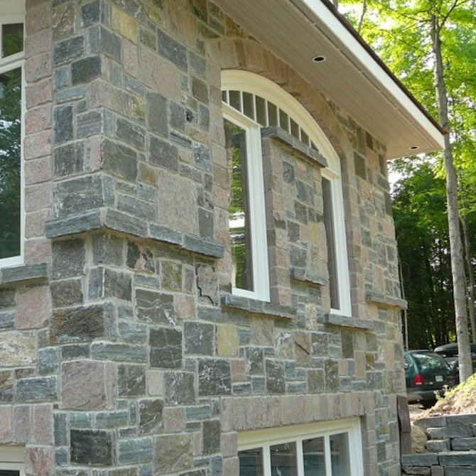 Elite Blue & Colonial Classic Granite Blend - Squared & Ledgerock - Flats