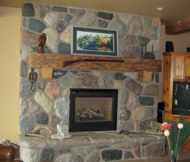 Granite Split Fieldstone Thin Veneer - Random - Flats