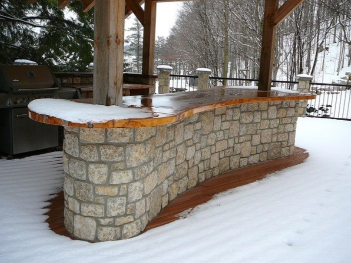 Harvest Gold Limestone - Tumbled Squared Thin Veneer - Flats