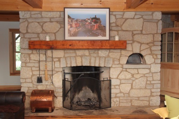 Harvest Gold Limestone Olde Mill Blend - Tumbled - Full Bed Building Stone