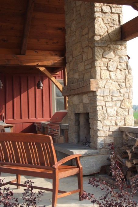 Harvest Gold Limestone Olde Mill Blend - Thin Veneer Stone - Tumbled - Corners