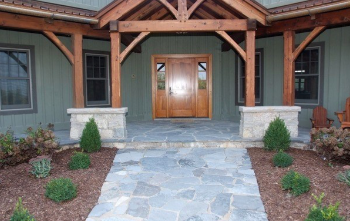 Harvest Gold Limestone Olde Mill Blend - Tumbled - Full Bed Building Stone