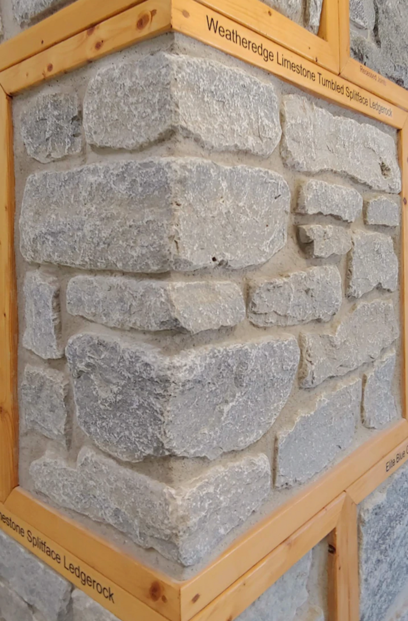 Weatheredge Limestone Ledgerock Thin Veneer - Tumbled - Corners