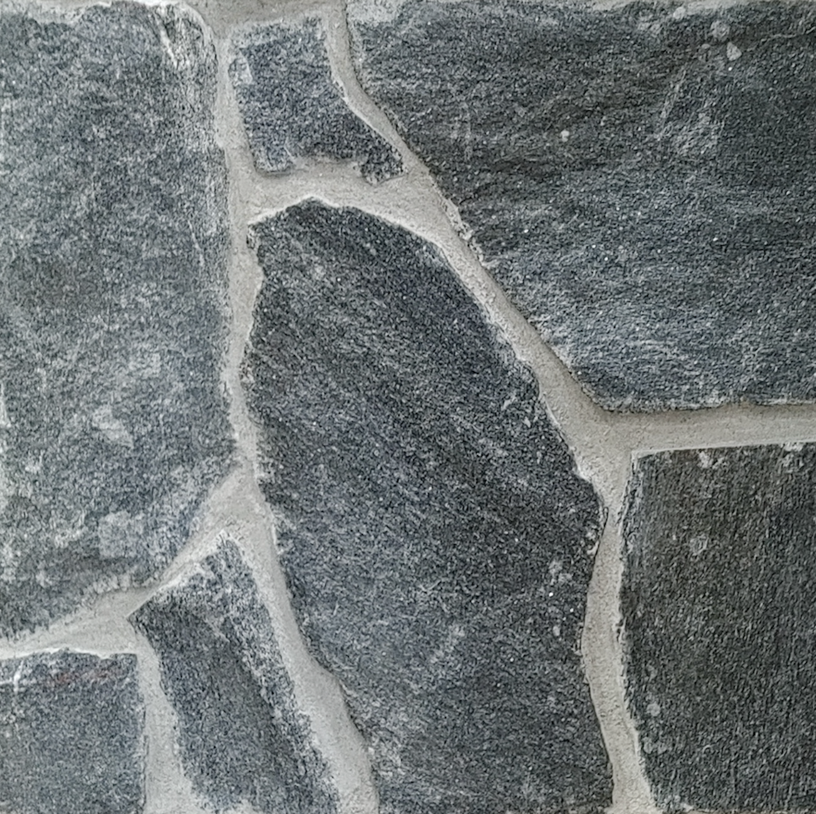 Midnight Black Random - Thin Stone Veneer - Flats