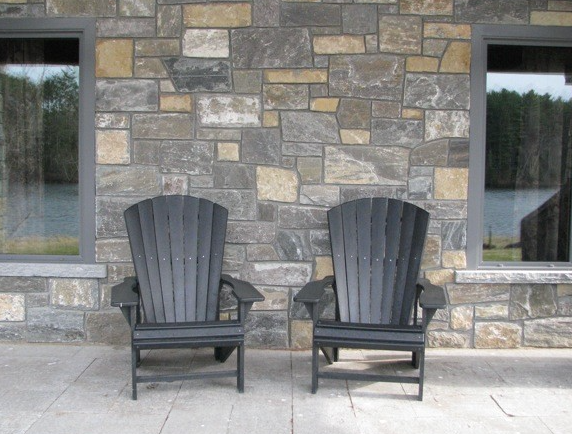 Paula's Dream Blend - Elite Blue Granite with Brown Accent - Squared Thin Stone Veneer - Flats