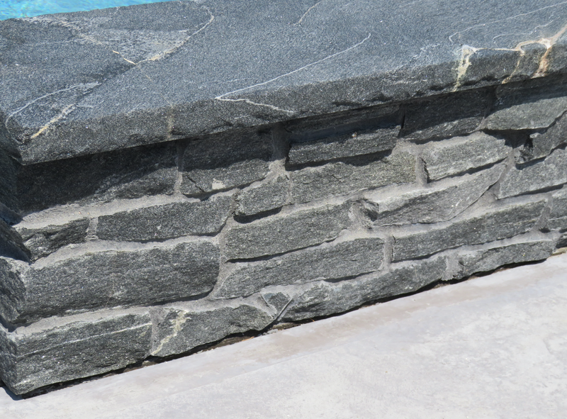 Midnight Black Ledgerock - Thin Stone Veneer - Corners