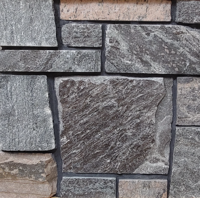 Shane's Lake Temogami Blend - Elite Blue & Pink Granite Sawn Height - Thin Stone Veneer - Flats