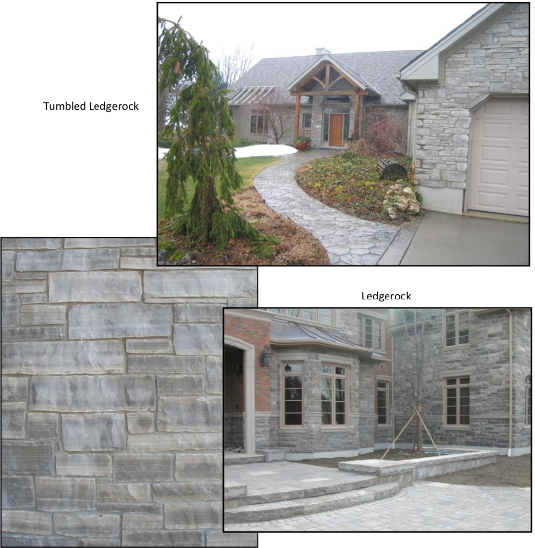Tigerstripe Limestone Ledgerock Thin Veneer - Tumbled - Flats