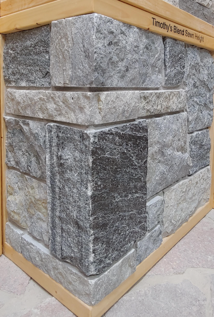 Timothy's Blend Sawn Height Drystack - Thin Stone Veneer - Corners