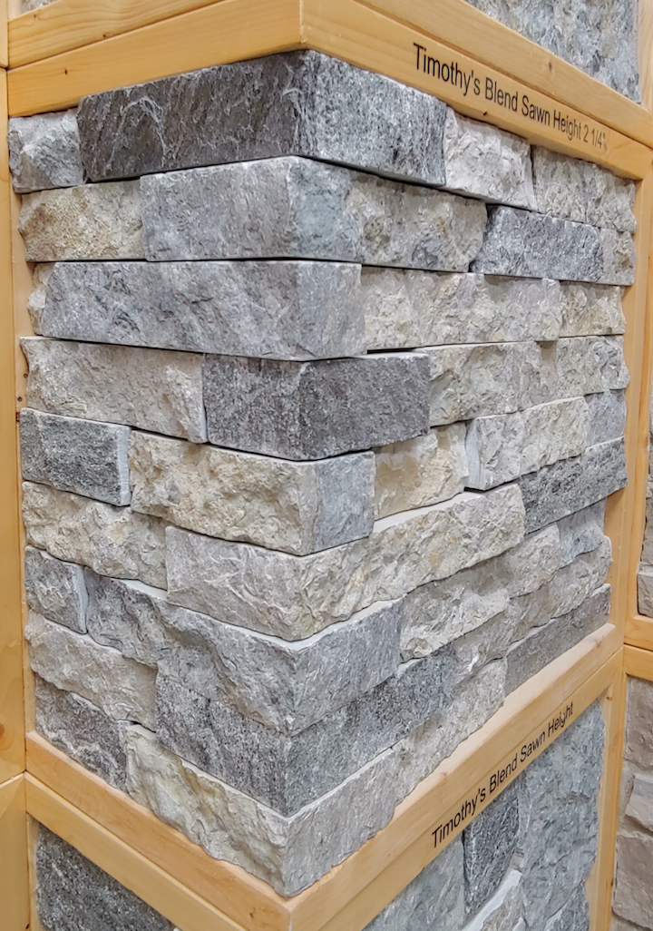 Timonthy's Blend 2 1/4 inch Sawn Height Thin Veneer - Corners