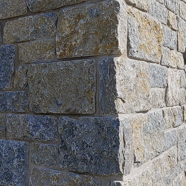 Weatheredge Limestone Bed Face - Thin Veneer - Split Face Sawn Height Tumbled - Flats