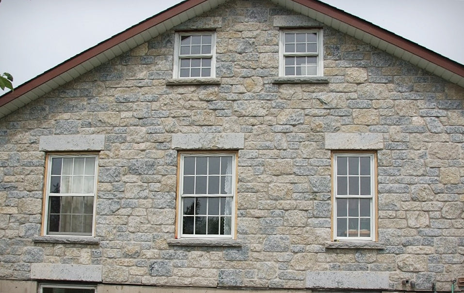 Weatheredge Limestone Thin Veneer - Custom Sawn Heights - Tumbled - Corners
