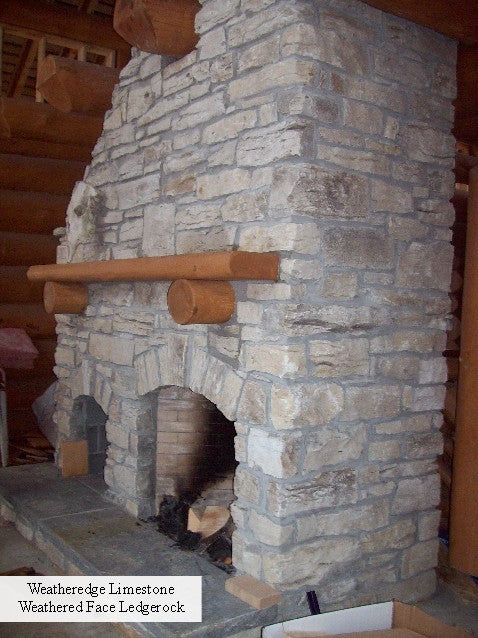 Weatheredge Limestone Weathered Face Ledgerock - Full Bed Building Stone