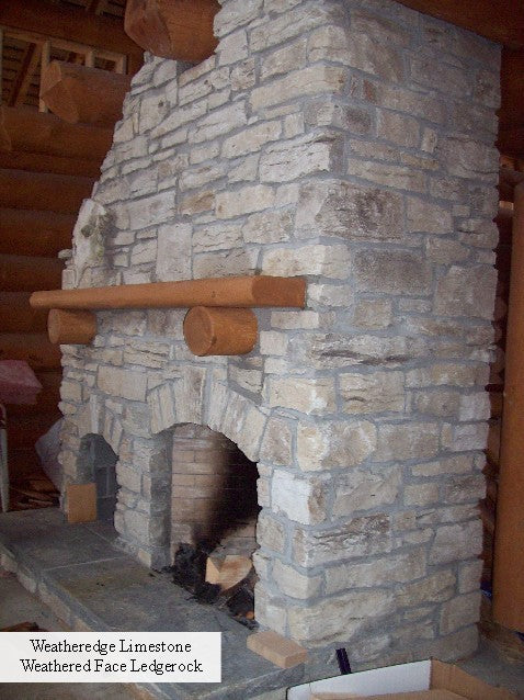 Weatheredge Limestone Weathered Face Ledgerock - Full Bed Building Stone
