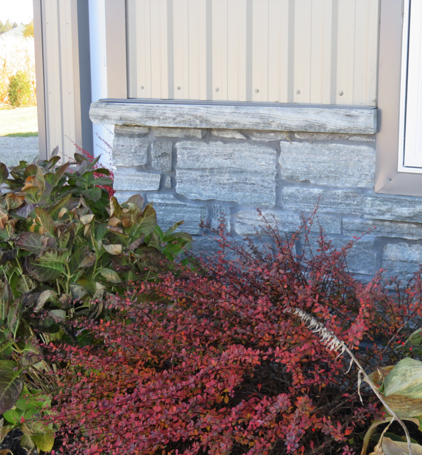 4x7 Window Sill Stone with Rock Face & Drip Cut - Available in Weatheredge Limestone, Elite Blue Granite, or Elite Black Granite