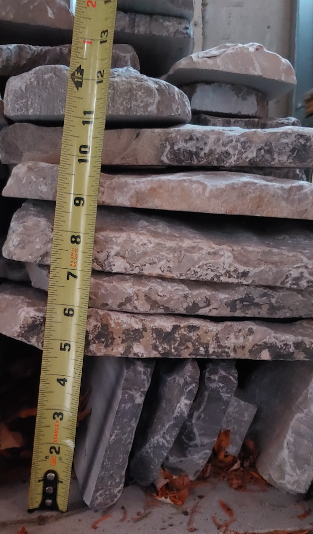 Limestone Blend #19 Ledgerock Thin Veneer Natural Stone - Tumbled - Corners
